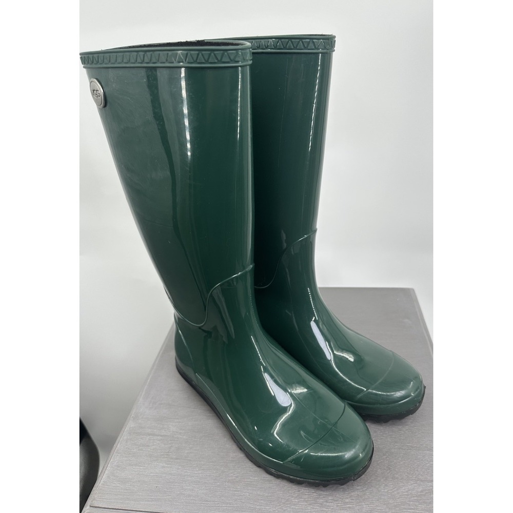 UGG SHAYE Waterproof Rain Winter  Rubber Boot For Women Size 6 in GREEN PINE‎